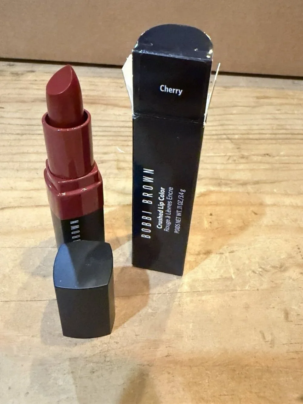 Bobbi Brown Crushed Lip Color Lipstick, CHERRY  New W/ Box